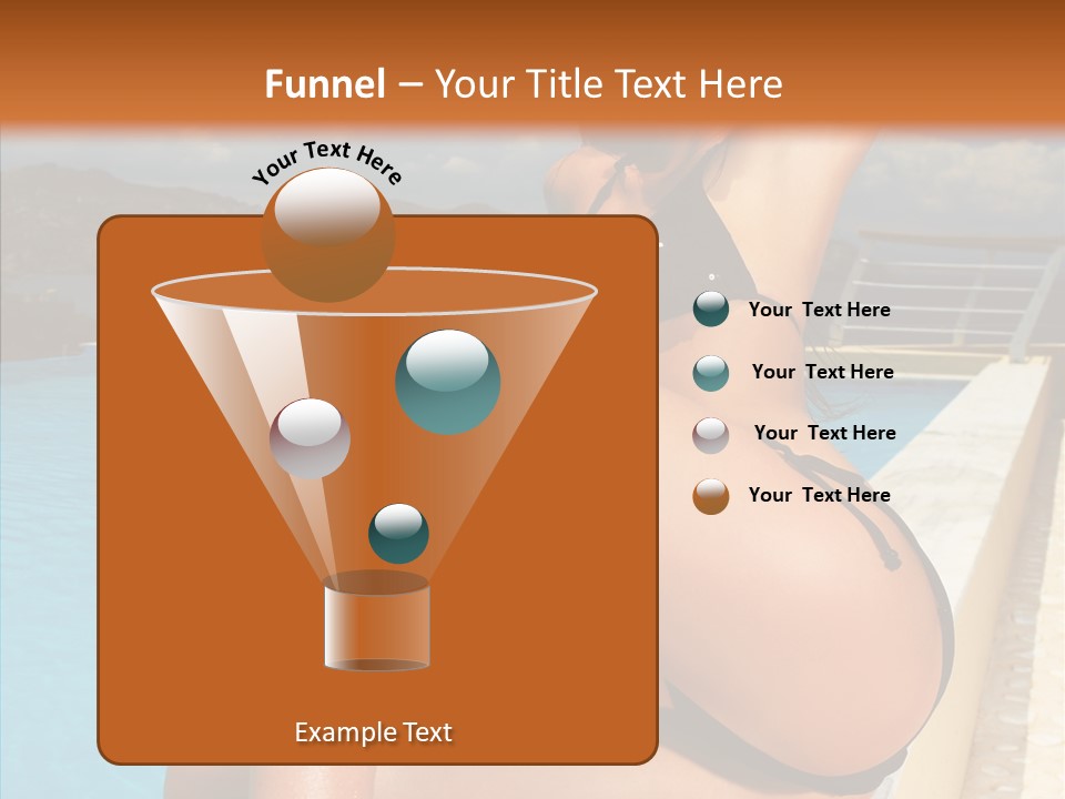 Care Sitting Pool PowerPoint Template