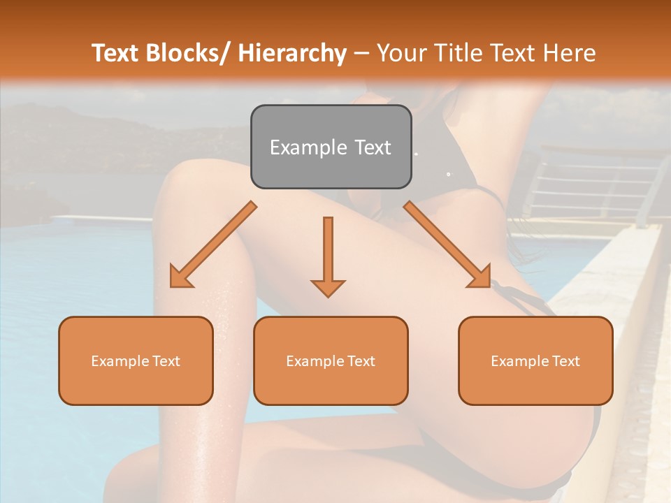 Care Sitting Pool PowerPoint Template
