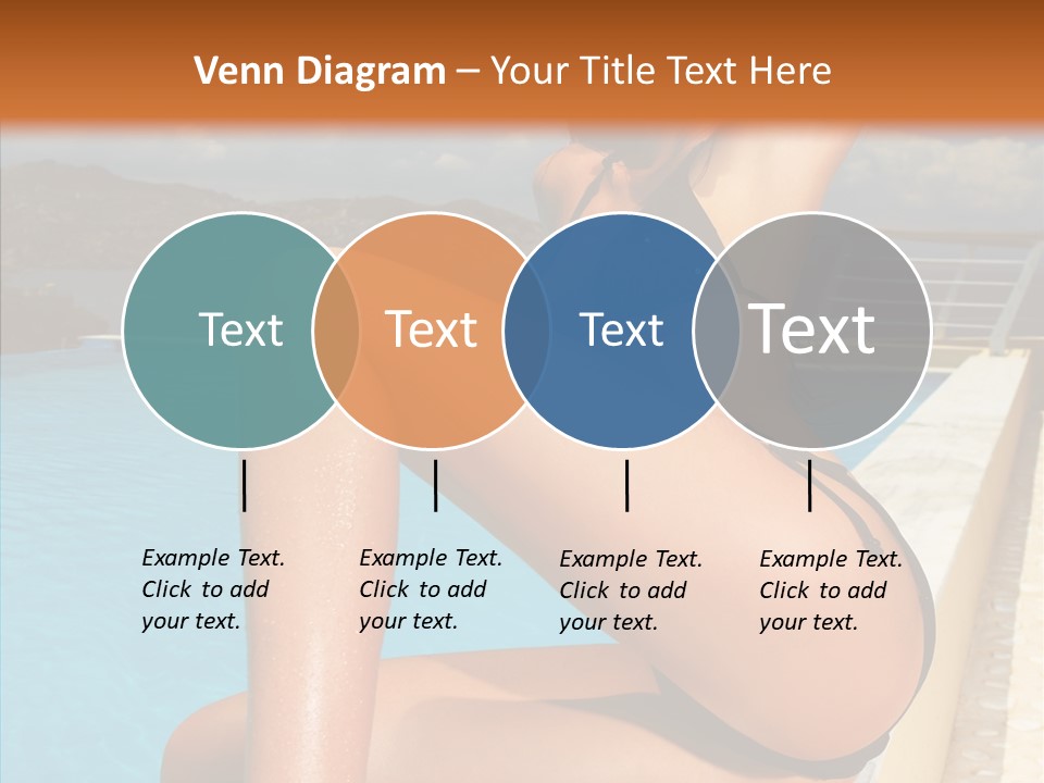 Care Sitting Pool PowerPoint Template