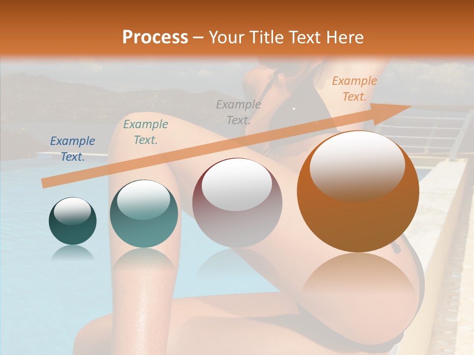 Care Sitting Pool PowerPoint Template