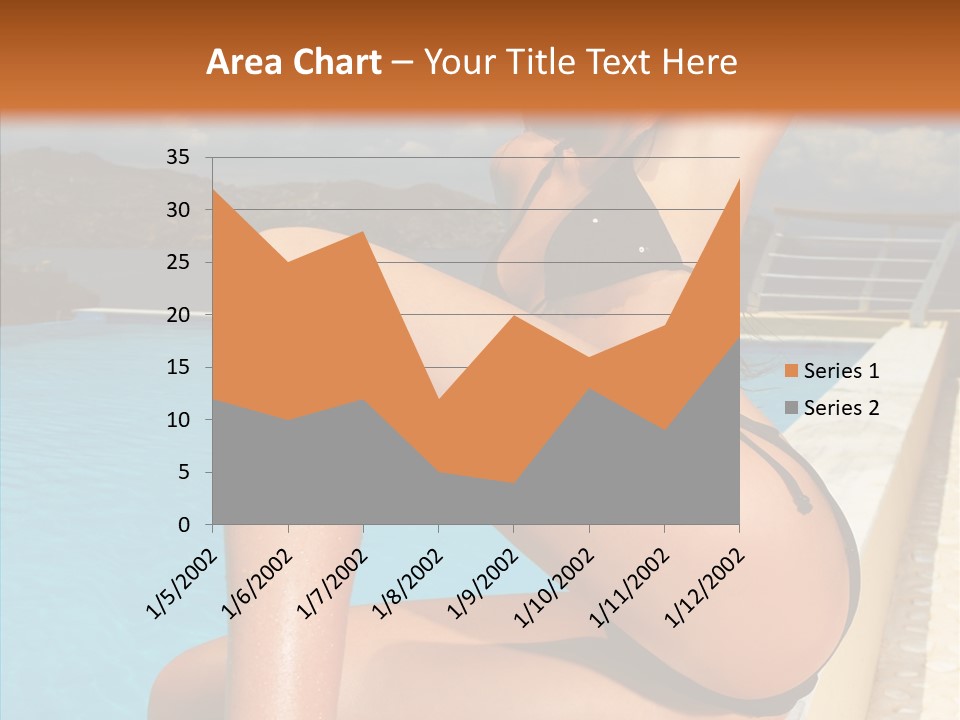Care Sitting Pool PowerPoint Template