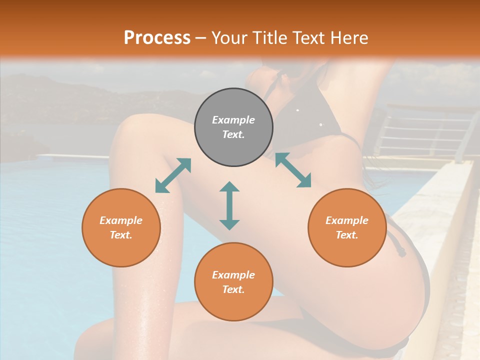 Care Sitting Pool PowerPoint Template
