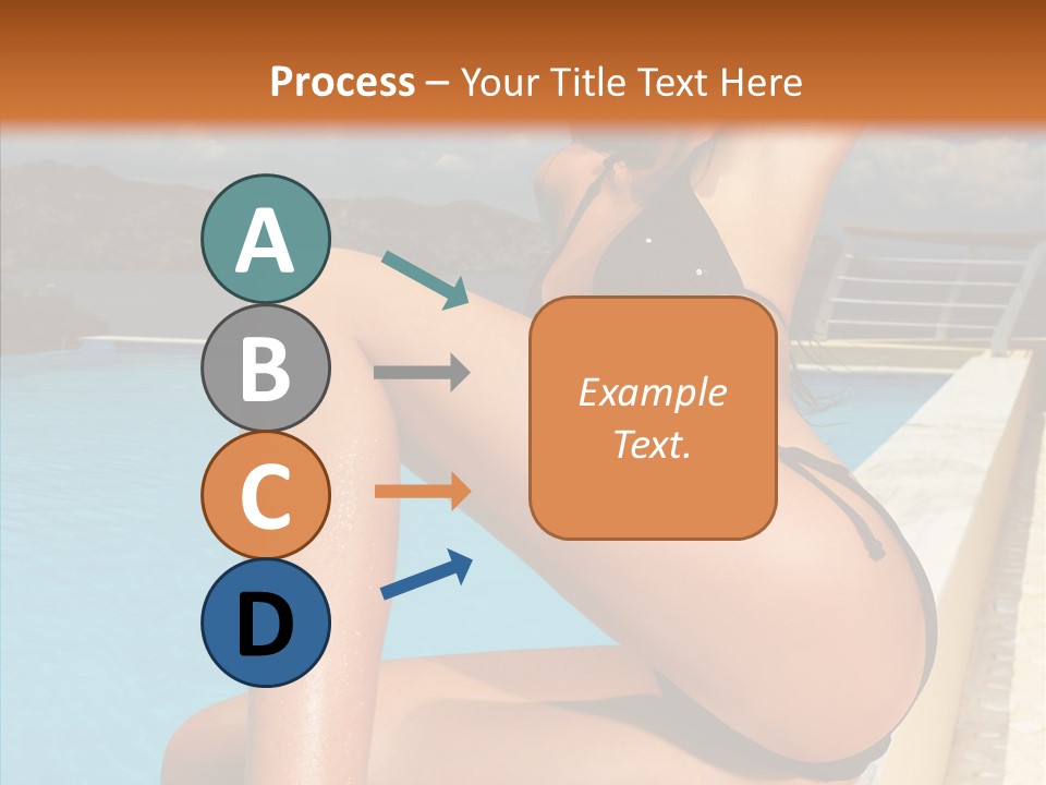 Care Sitting Pool PowerPoint Template