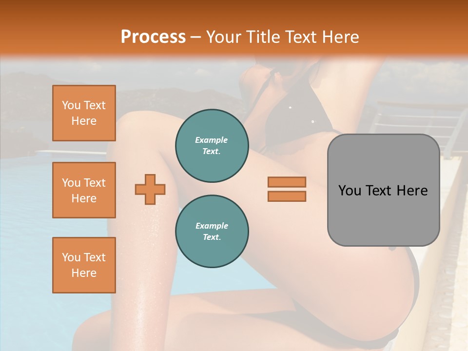 Care Sitting Pool PowerPoint Template