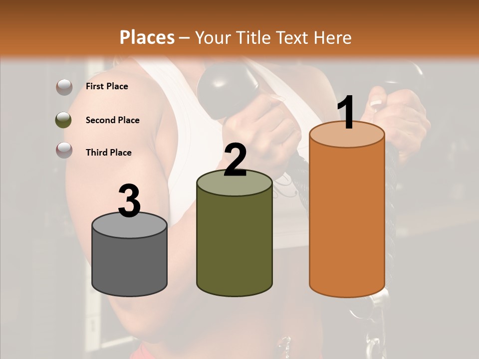 Buffed Gym Machines PowerPoint Template