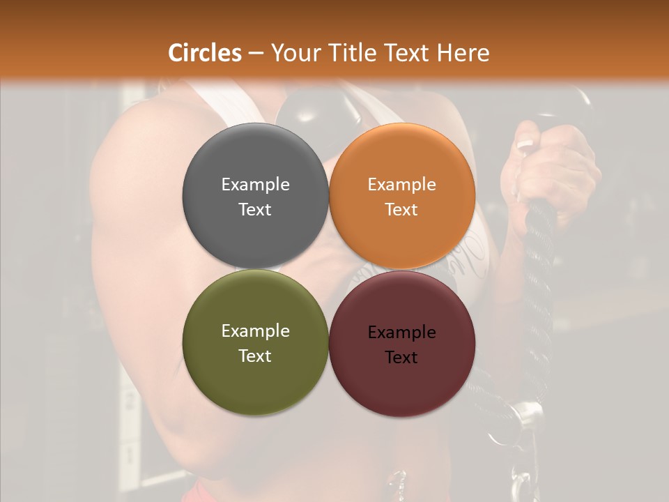 Buffed Gym Machines PowerPoint Template