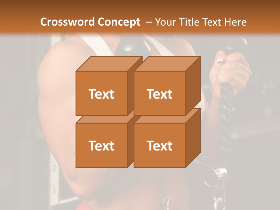 Buffed Gym Machines PowerPoint Template