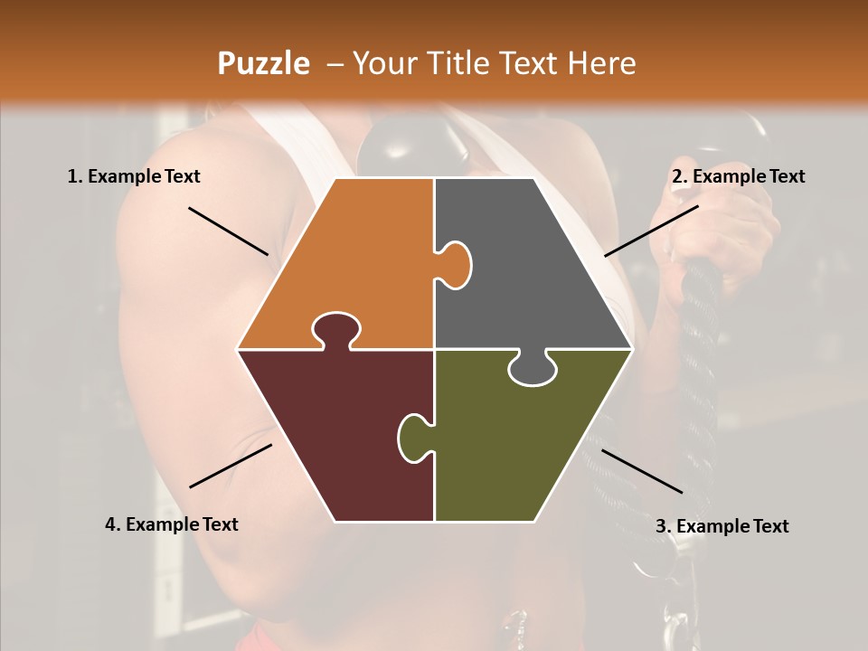 Buffed Gym Machines PowerPoint Template