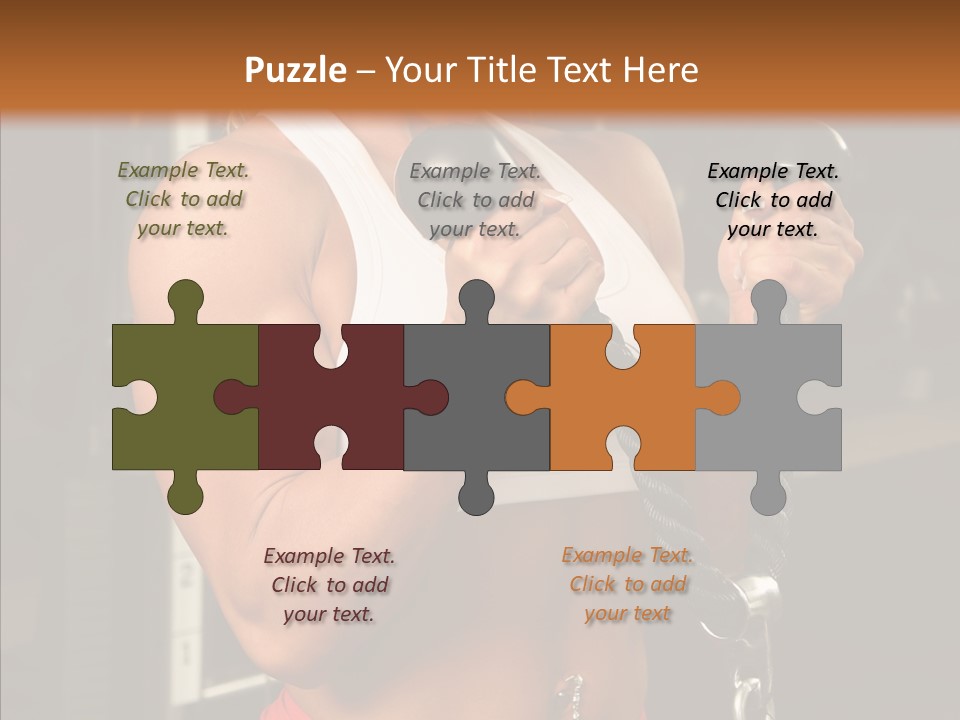 Buffed Gym Machines PowerPoint Template