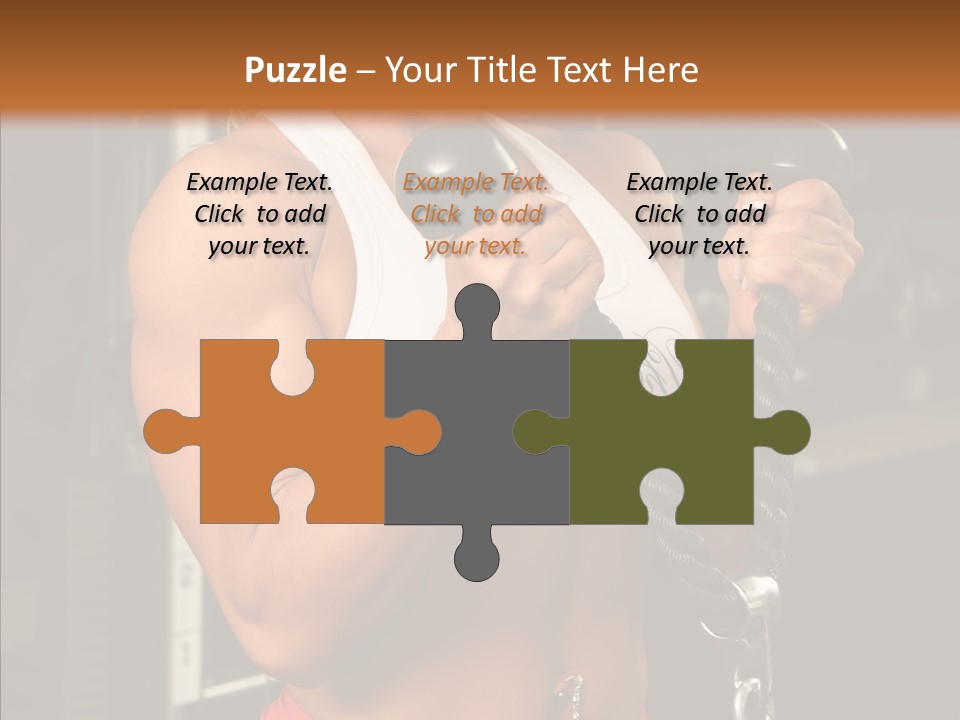 Buffed Gym Machines PowerPoint Template