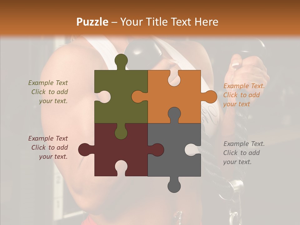 Buffed Gym Machines PowerPoint Template