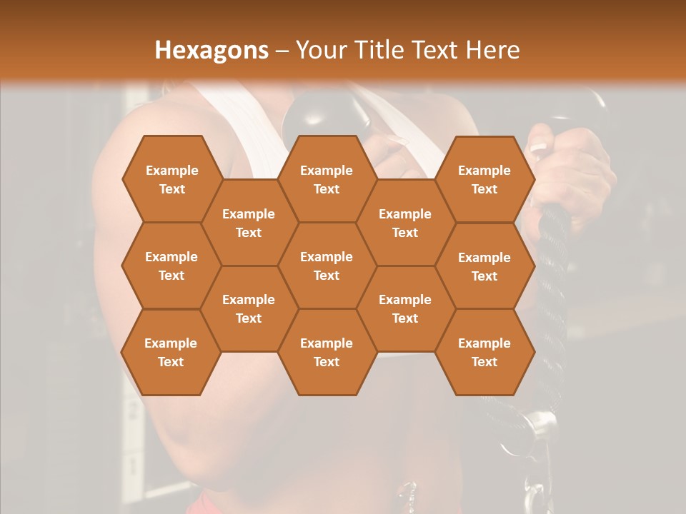 Buffed Gym Machines PowerPoint Template