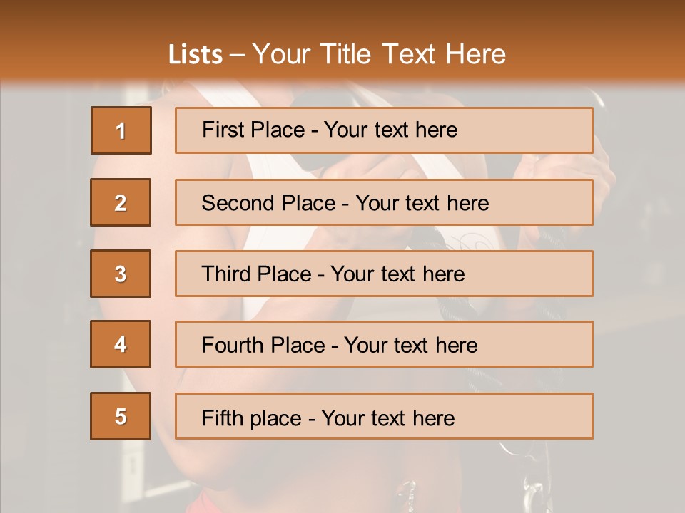 Buffed Gym Machines PowerPoint Template