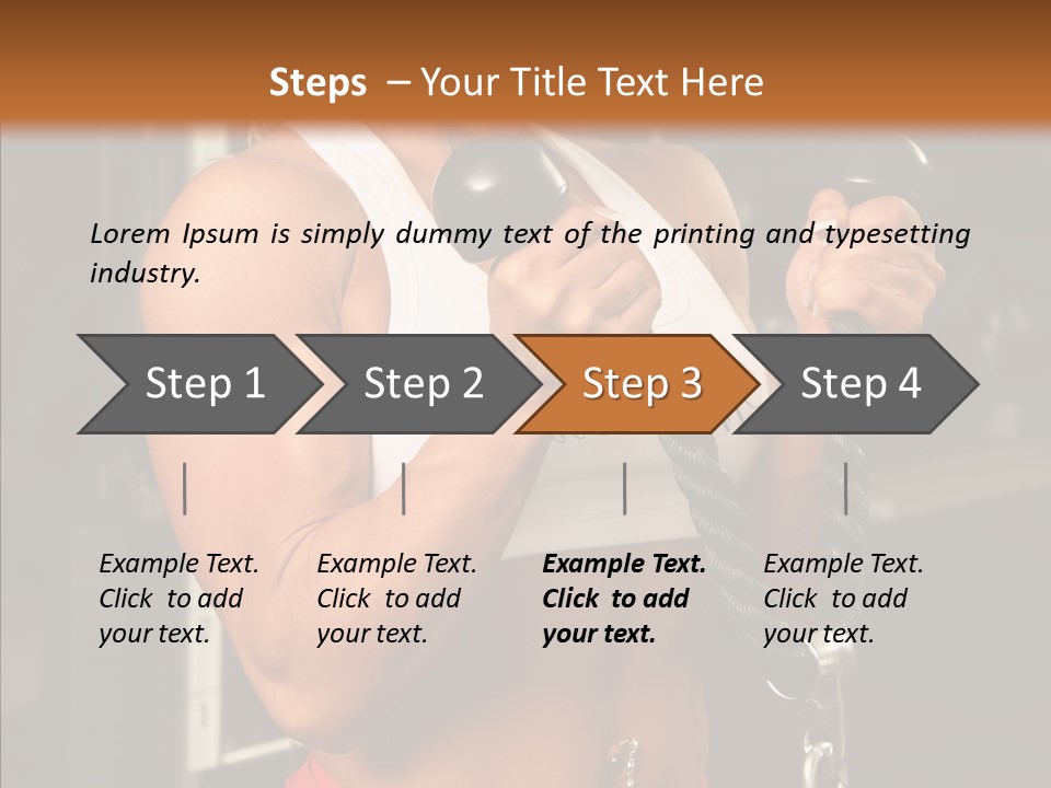 Buffed Gym Machines PowerPoint Template