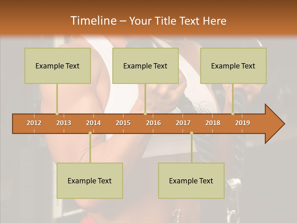 Buffed Gym Machines PowerPoint Template