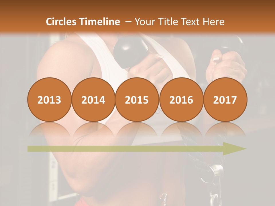 Buffed Gym Machines PowerPoint Template