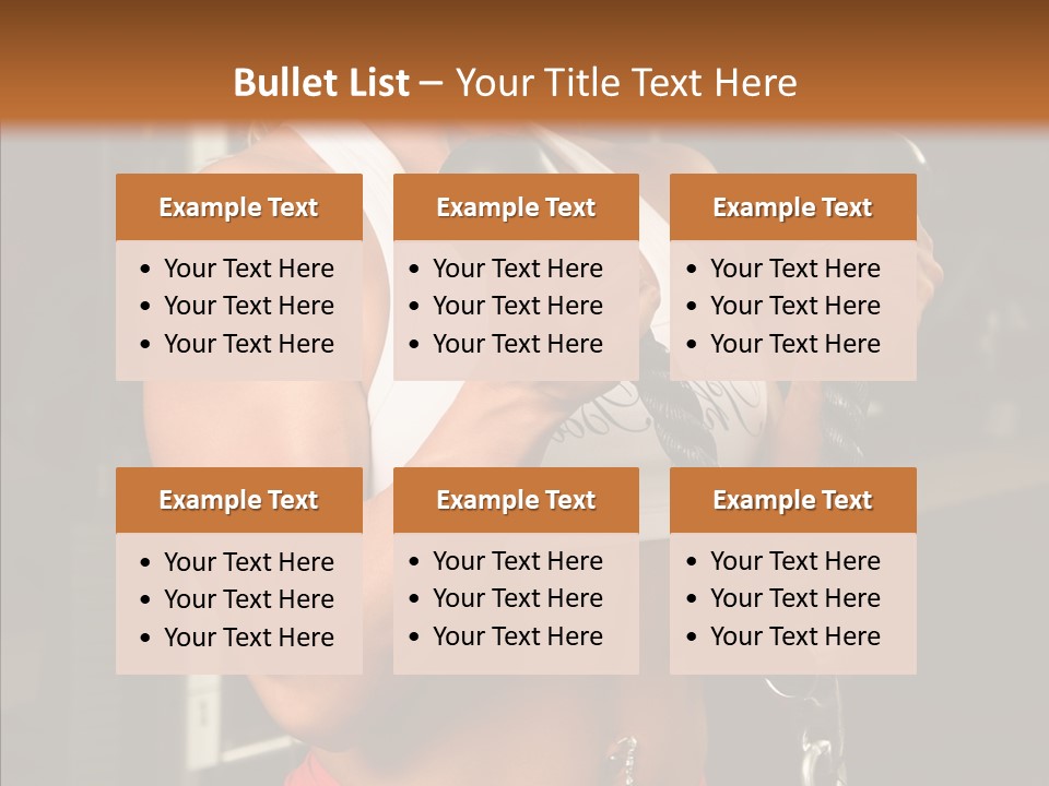 Buffed Gym Machines PowerPoint Template