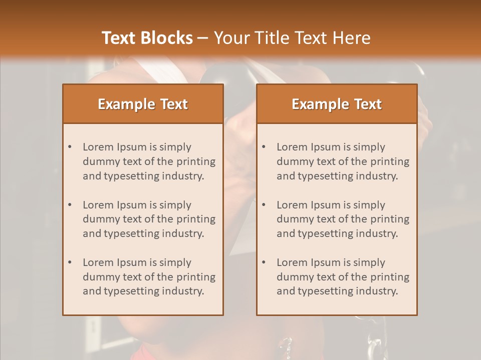 Buffed Gym Machines PowerPoint Template
