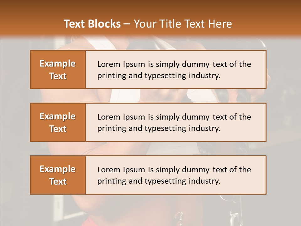 Buffed Gym Machines PowerPoint Template
