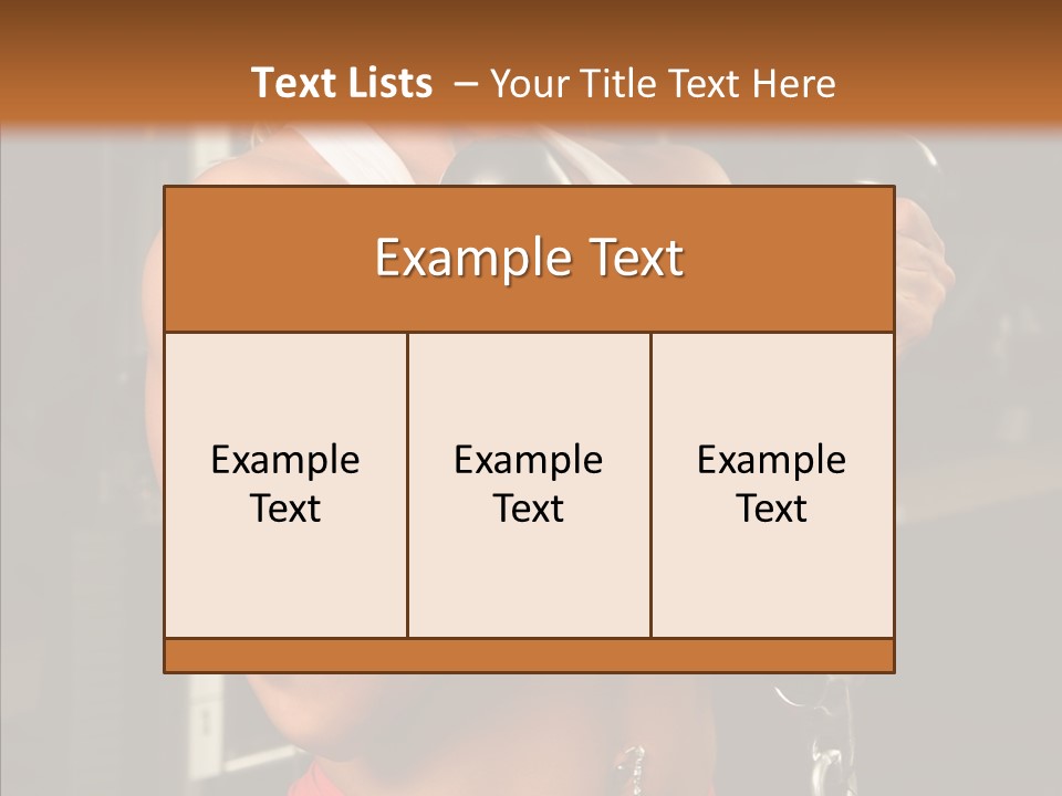 Buffed Gym Machines PowerPoint Template