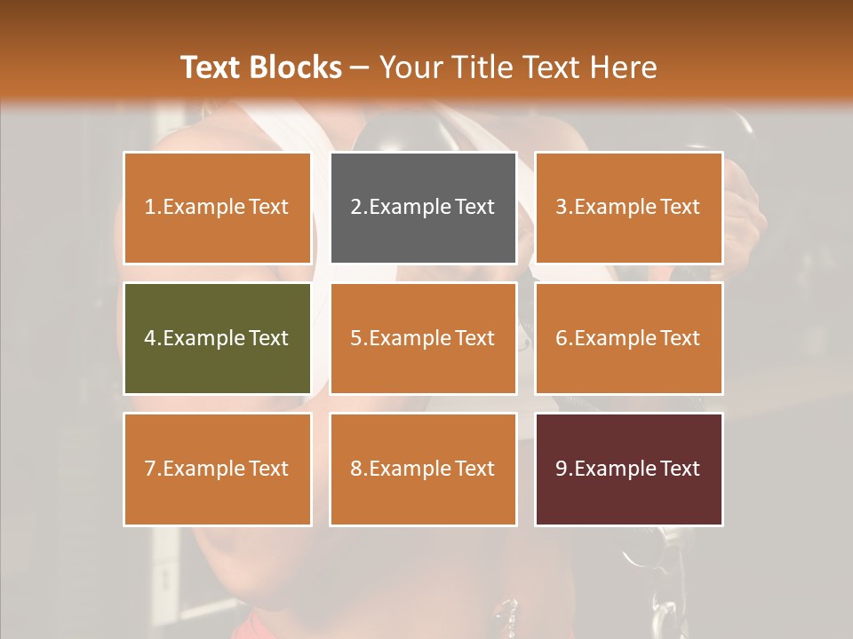 Buffed Gym Machines PowerPoint Template