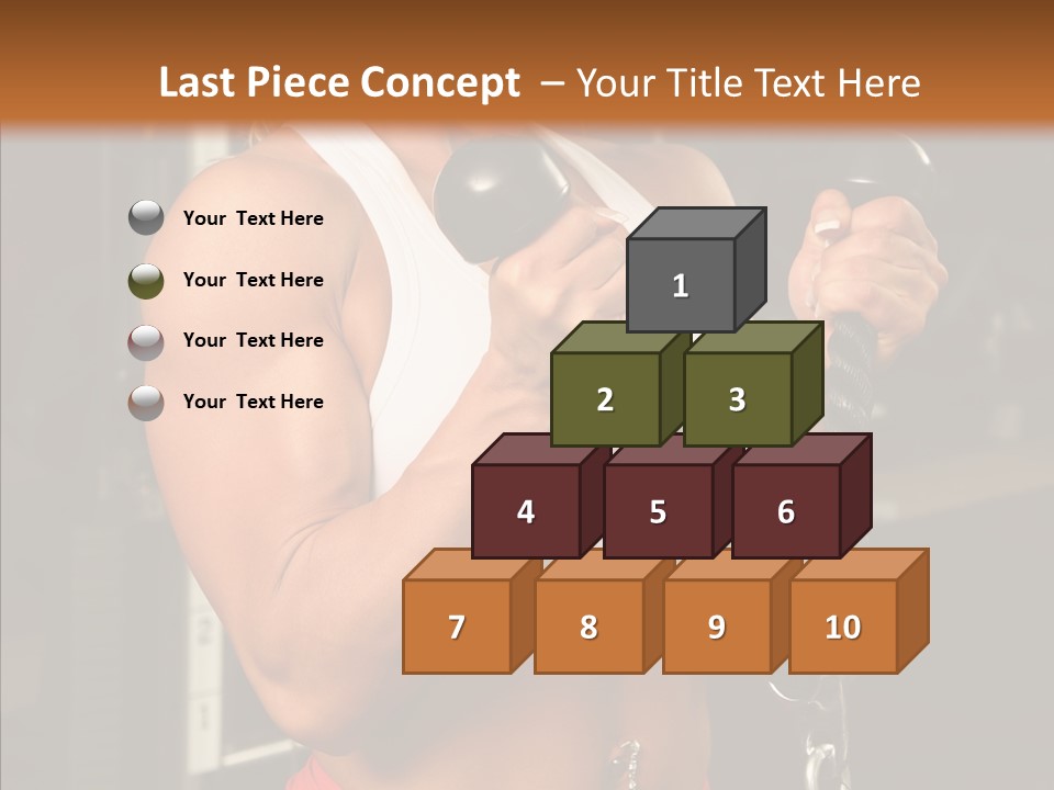Buffed Gym Machines PowerPoint Template