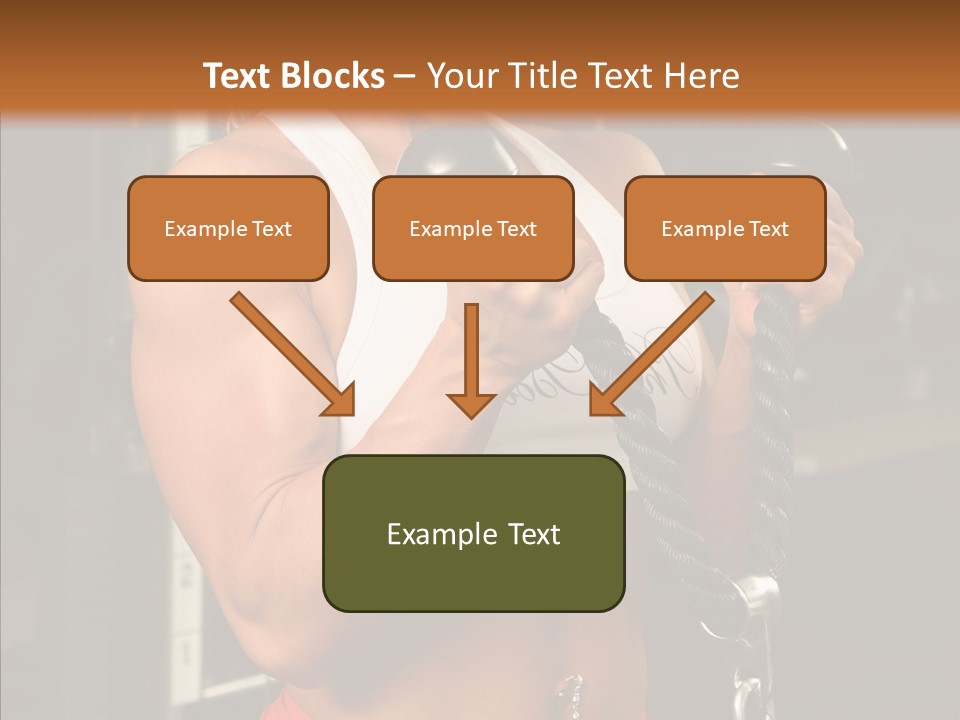 Buffed Gym Machines PowerPoint Template