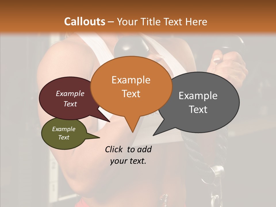 Buffed Gym Machines PowerPoint Template