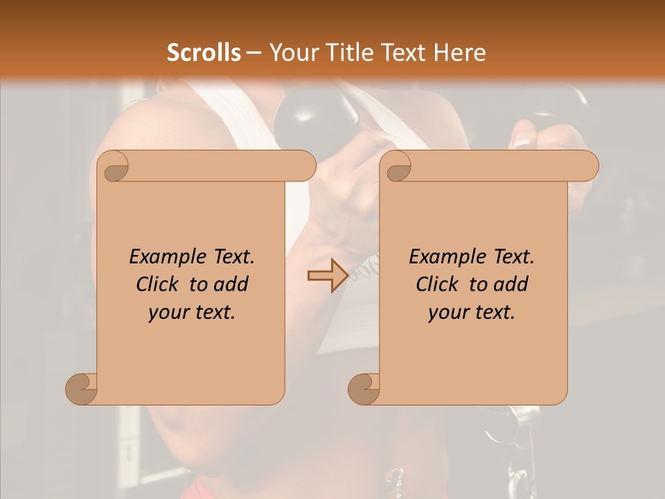 Buffed Gym Machines PowerPoint Template