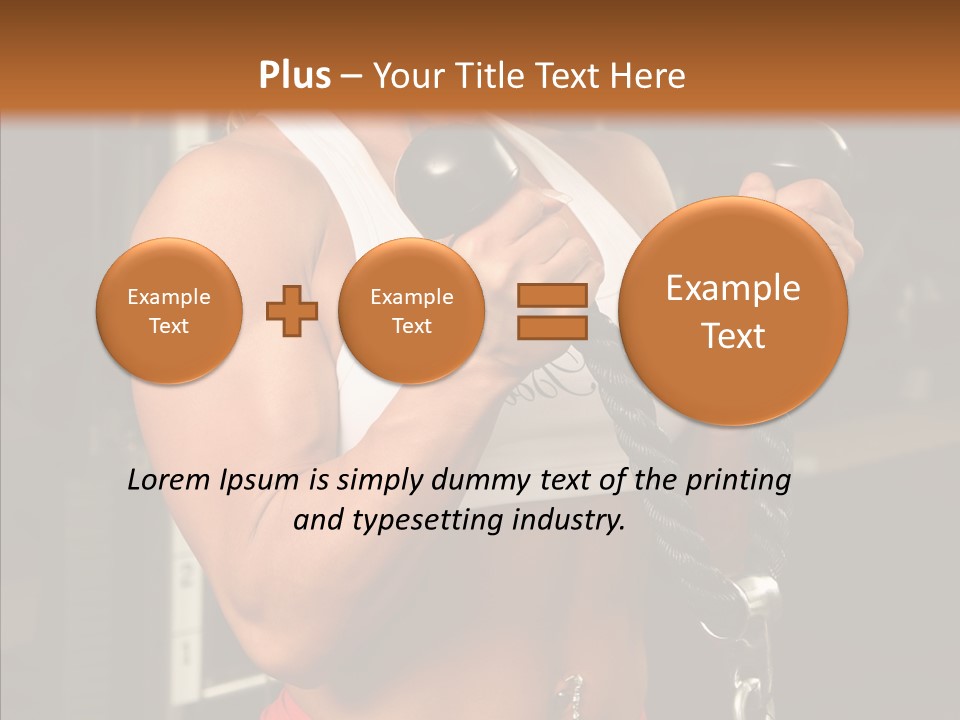 Buffed Gym Machines PowerPoint Template