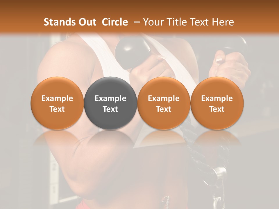 Buffed Gym Machines PowerPoint Template