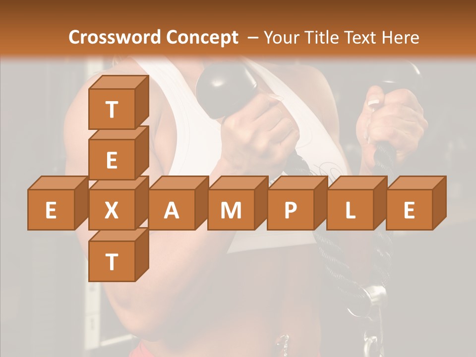 Buffed Gym Machines PowerPoint Template