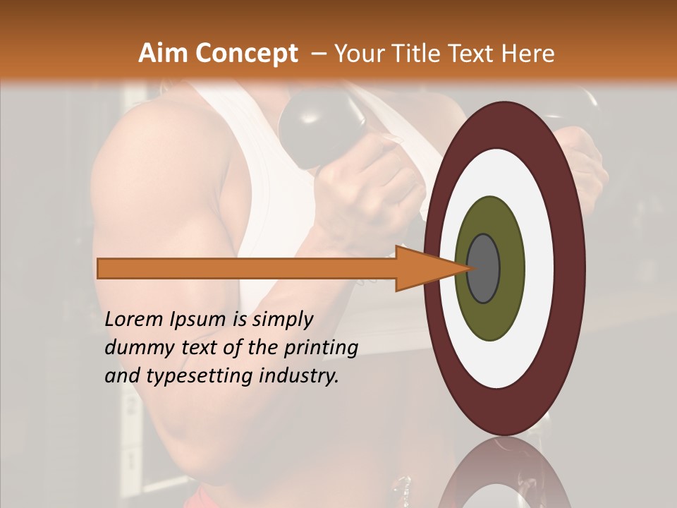 Buffed Gym Machines PowerPoint Template