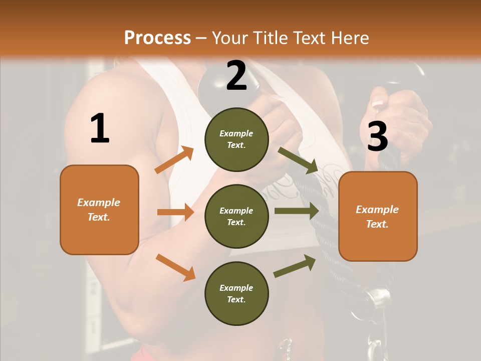 Buffed Gym Machines PowerPoint Template