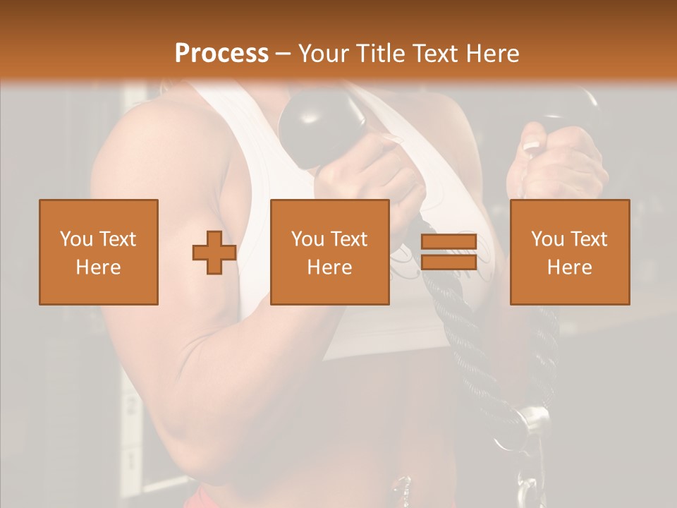 Buffed Gym Machines PowerPoint Template