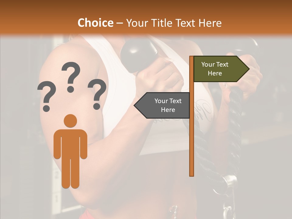 Buffed Gym Machines PowerPoint Template