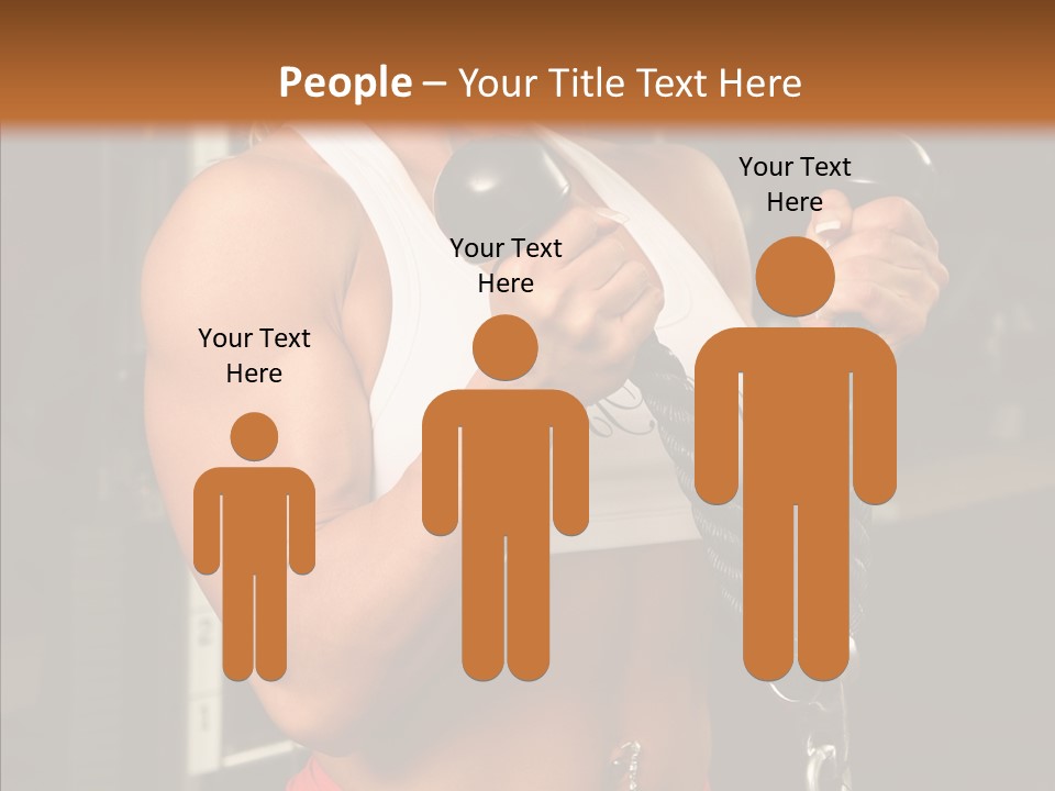 Buffed Gym Machines PowerPoint Template