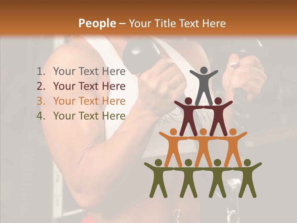 Buffed Gym Machines PowerPoint Template