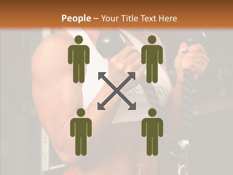 Buffed Gym Machines PowerPoint Template