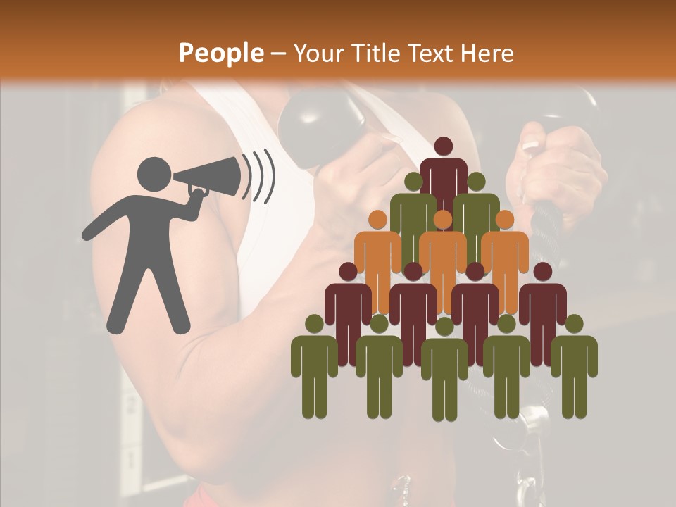 Buffed Gym Machines PowerPoint Template