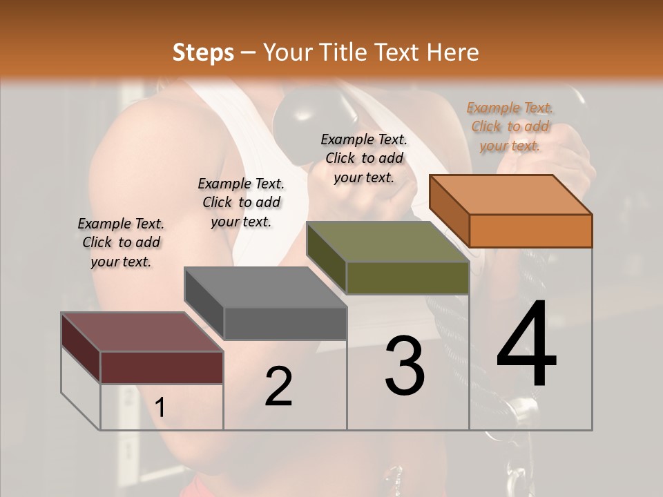 Buffed Gym Machines PowerPoint Template