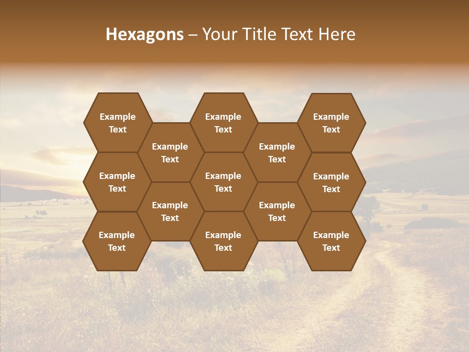 Meadow Landscapes Evening PowerPoint Template