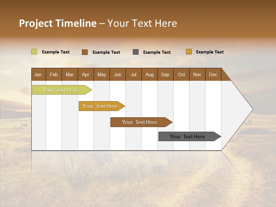 Meadow Landscapes Evening PowerPoint Template