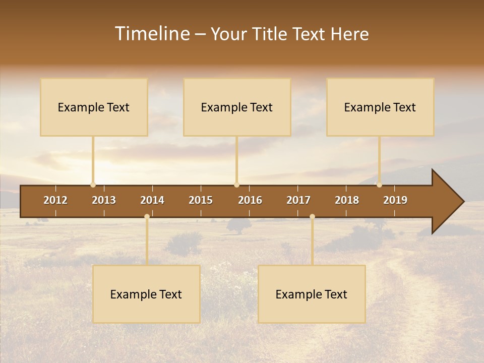 Meadow Landscapes Evening PowerPoint Template