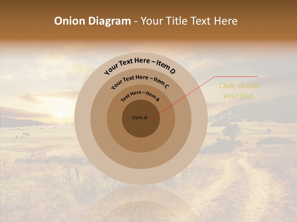 Meadow Landscapes Evening PowerPoint Template