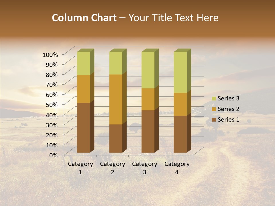 Meadow Landscapes Evening PowerPoint Template