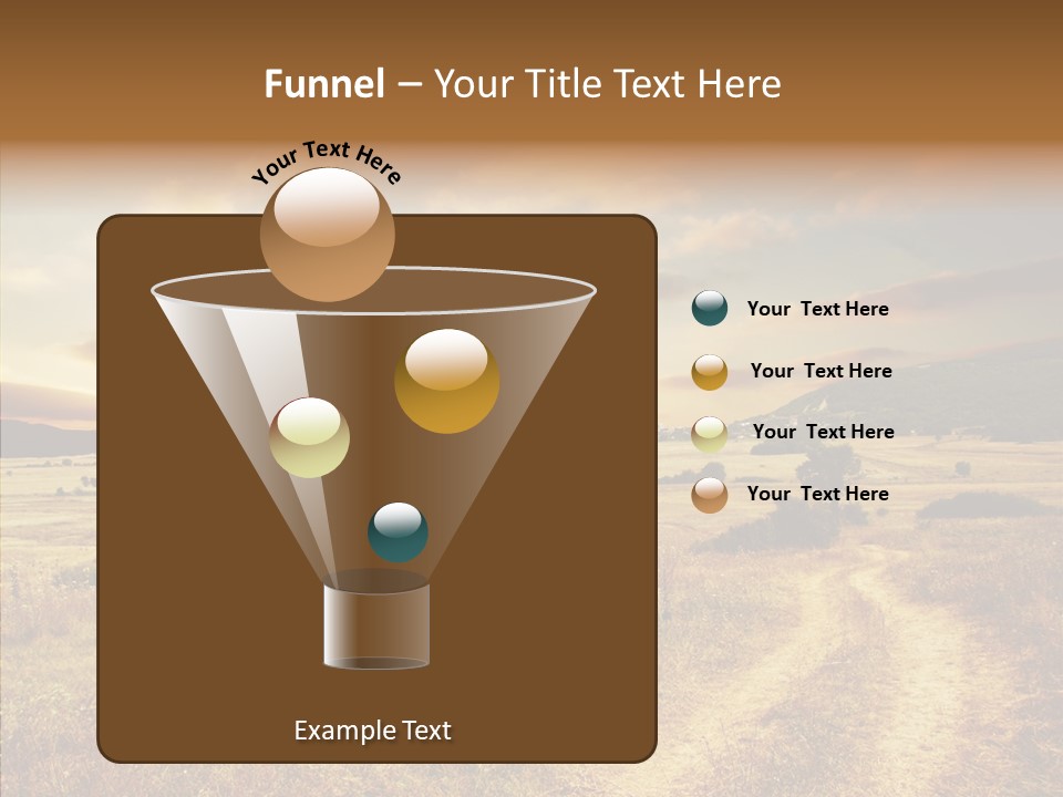 Meadow Landscapes Evening PowerPoint Template