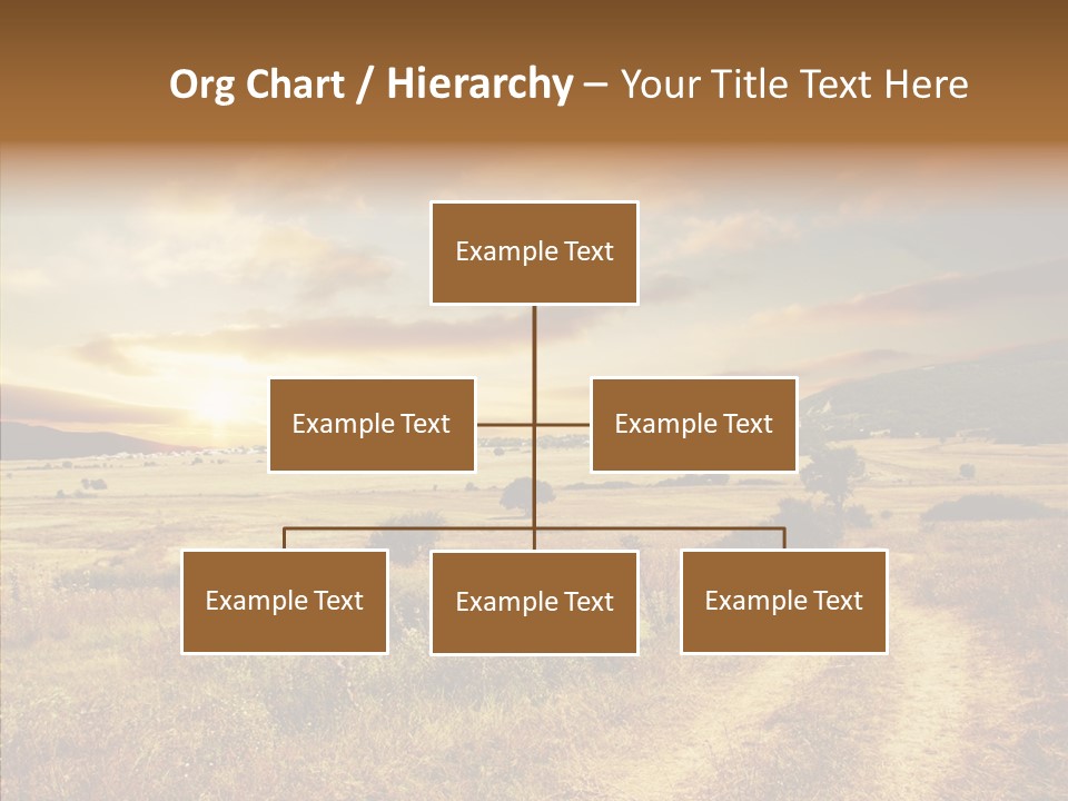 Meadow Landscapes Evening PowerPoint Template