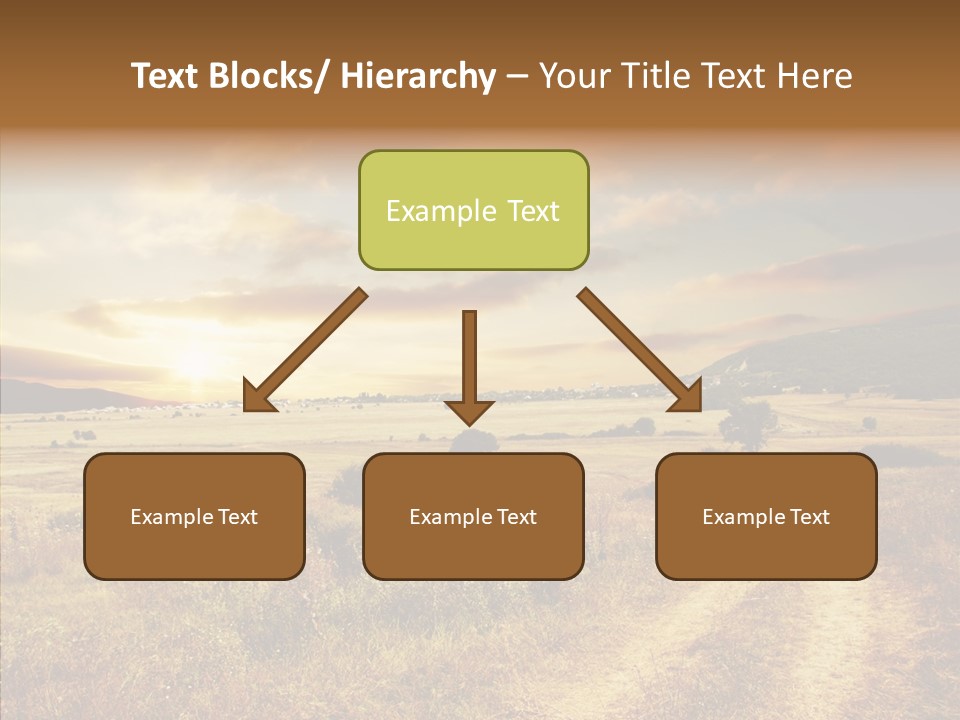 Meadow Landscapes Evening PowerPoint Template