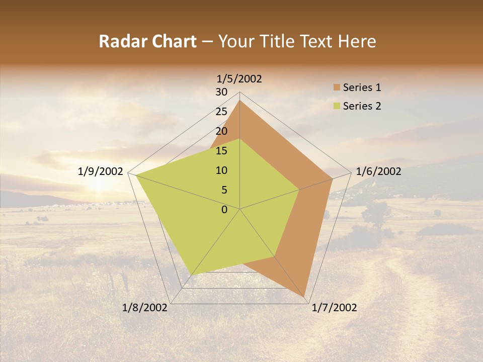 Meadow Landscapes Evening PowerPoint Template